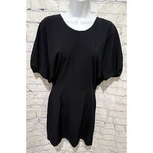 Pookie & Sebastian Womens Dress Navy Blue Sheath Above Knee Sleeveless Small